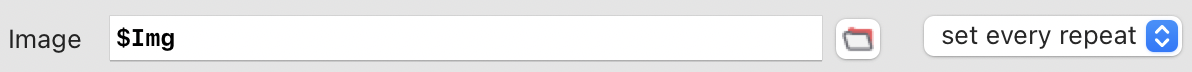 File name field of an Image component.