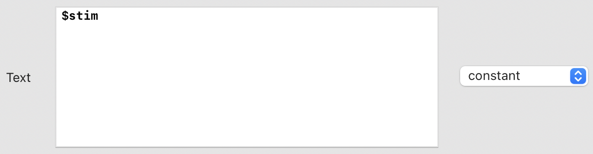 The text field of a Text component.