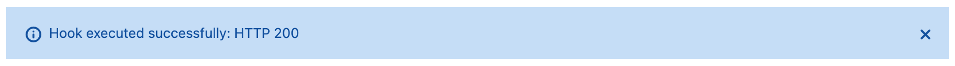 Webhook executed successfully.